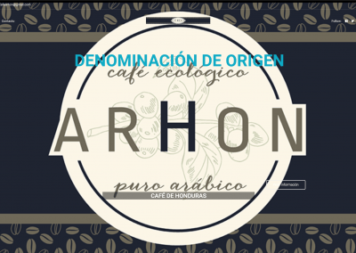 Proyecto página de café de Honduras