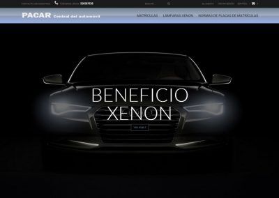 Proyecto de Tienda Online de matrículas y lámparas XENON