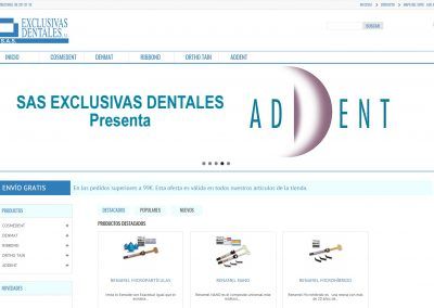 Tienda online de distribución de odontología