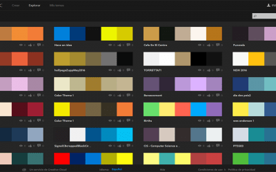 Paleta de colores web online