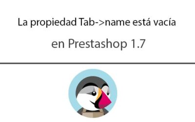 La propiedad Tab->name está vacía en Prestashop 1.7