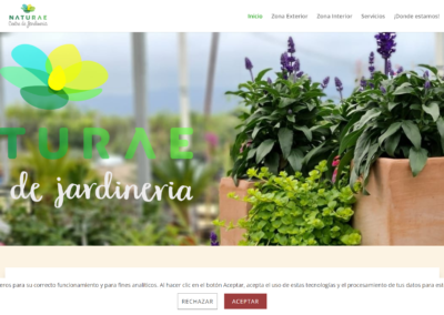 Página web Garden