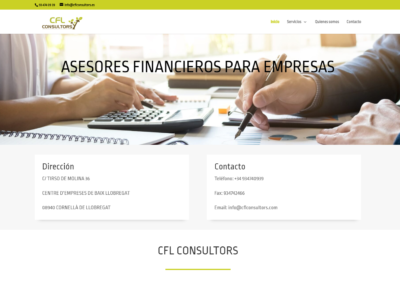 Página web Financiación