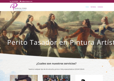 Página web valoración de arte