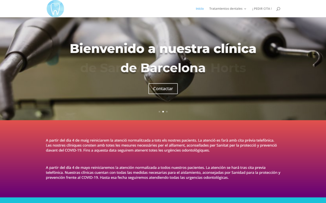Página web Clínica dental
