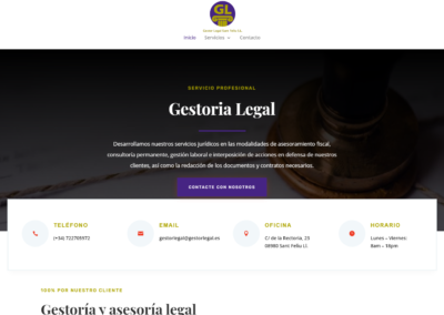 Página web Gestor legal