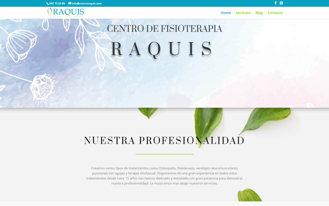 Página web Fisioterapia Raquis