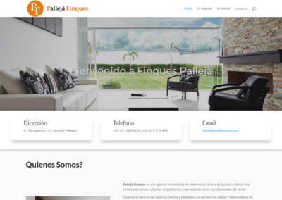 Página web Palleja Finques