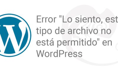 Error «Lo siento, este tipo de archivo no está permitido en WordPress»