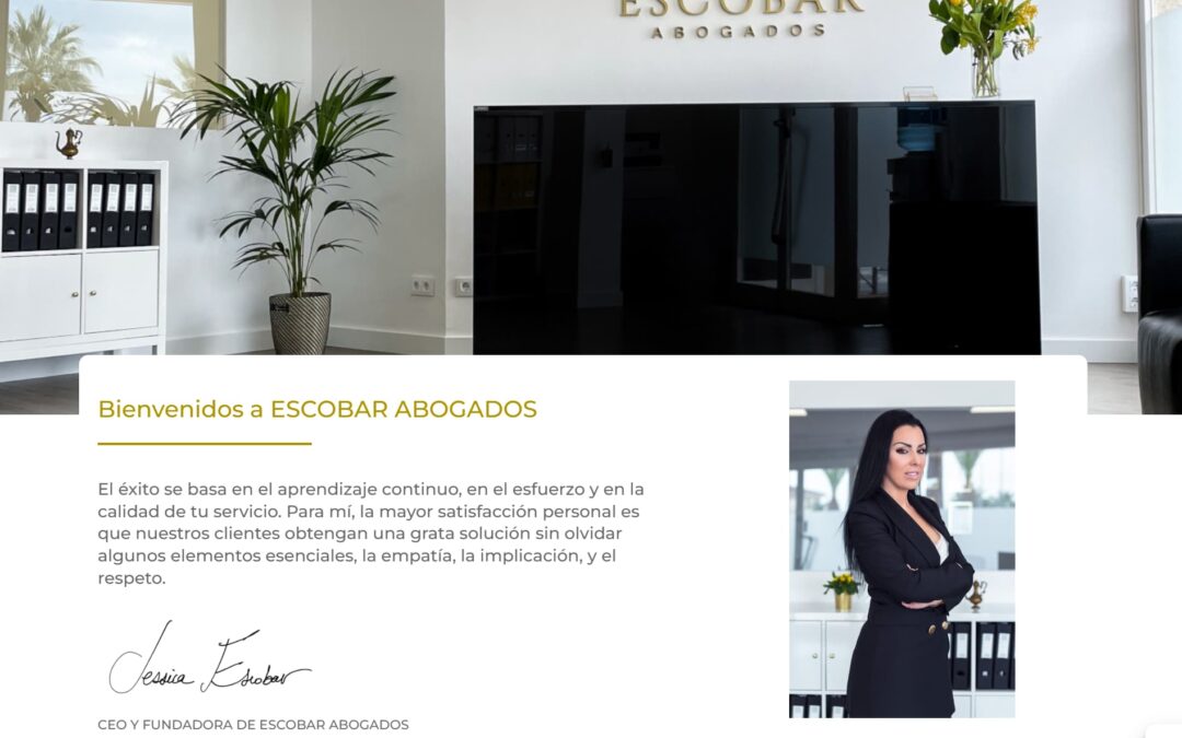 Página web Abogados Escobar